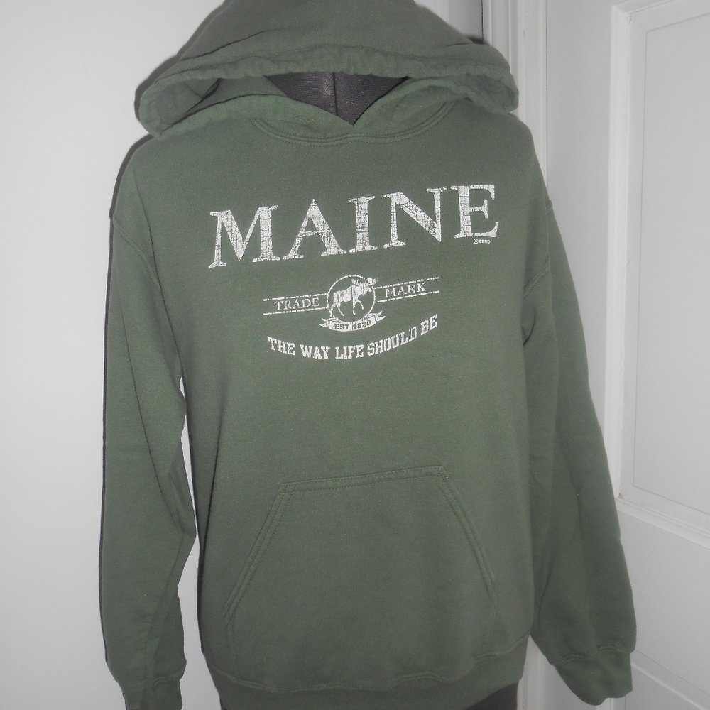 Maine moose 'the way life should be ' hoodie